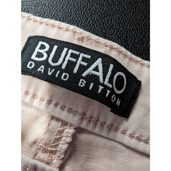 Buffalo David Bitton Jeans Daily Mid Rise Stretch Skinny Ankle Grazer Cream Wome - Picture 4 of 8